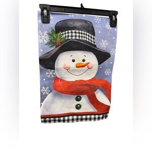 1521 / Briarwood CNL Design Studio Christmas Snowman Garden Flag 12.5”x18”